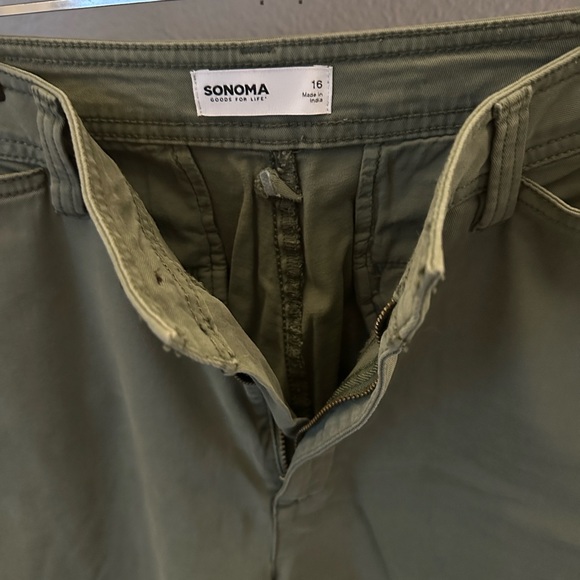 Sonoma Women's Flare & Wide Leg Jeans - Olive Green - Picture 2 of 5